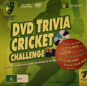 Cricket Australia DVD Challenge Board Game - Used