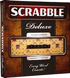 Scrabble Deluxe Tile Lock Board Game