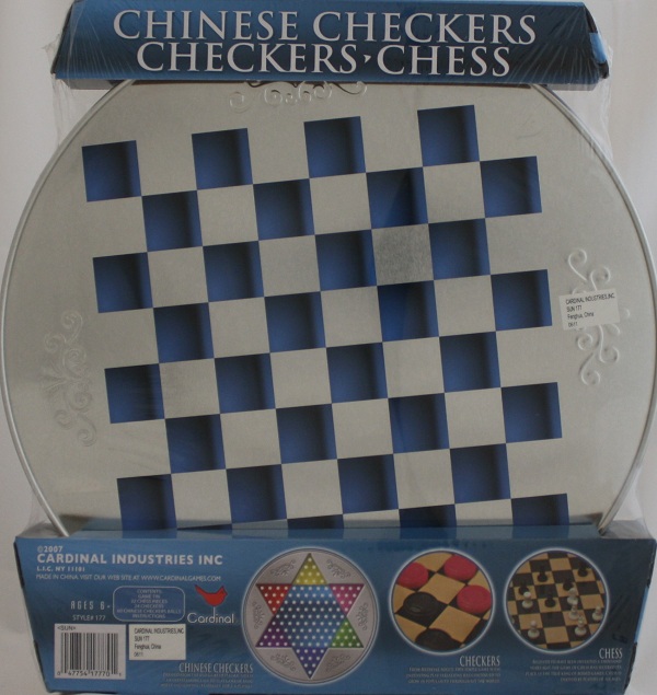 Chinese Checkers-Checkers-Chess Board Games - New