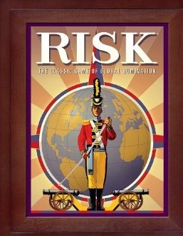 Risk Vintage Wood Book Edition Board Game - New (minor box damage)