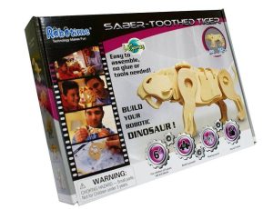 Saber Toothed Tiger 3D Wooden Puzzle - New