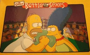 Battle of the Sexes The Simpsons Board Game - Pre Owned
