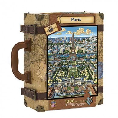 Paris City Collectors Suitcase Edition 1000 Piece Puzzle