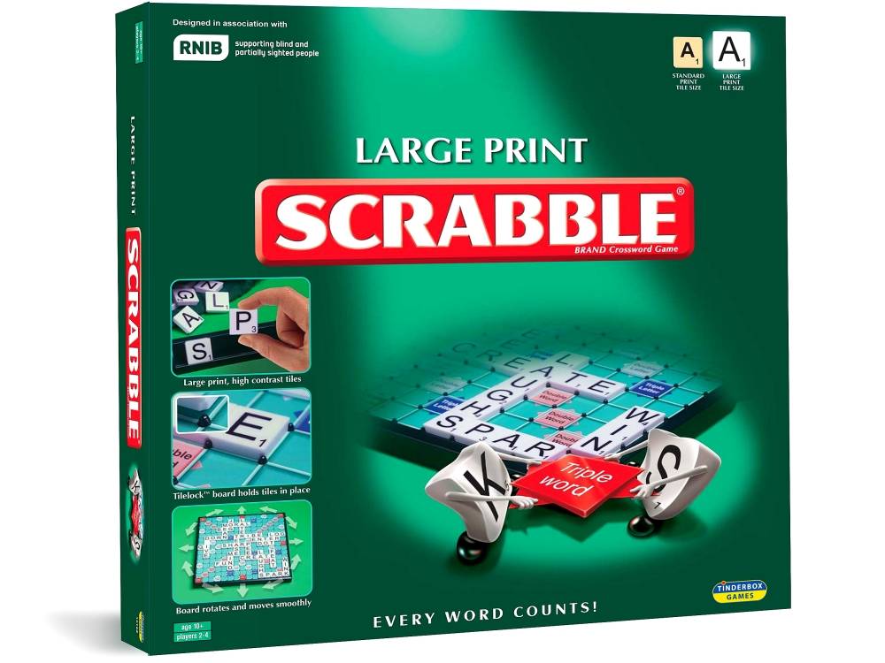 Scrabble Large Print Board Game - New