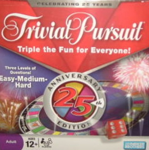 Trivial Pursuit 25th Anniversary Edition Board Game - New