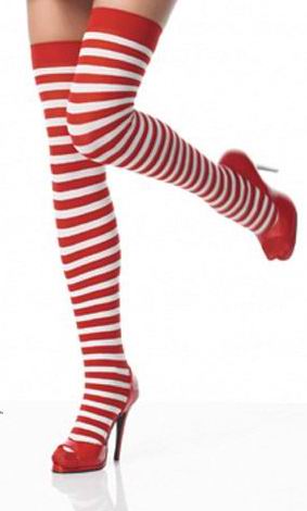 Nylon Striped Stockings