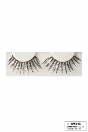 Eyelashes Black Silver
