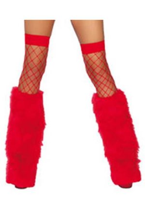 Red Fur Boot Covers