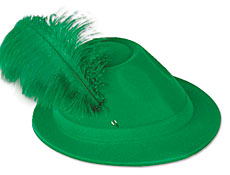 Green Feather Beer Hat