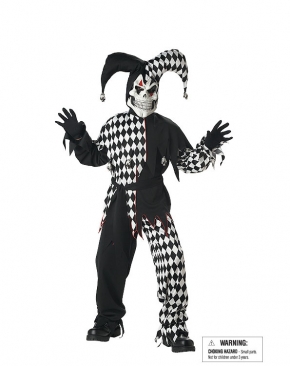 Evil Jester Childrens Costume