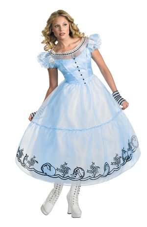 Womens Deluxe Alice in Wonderland Costume