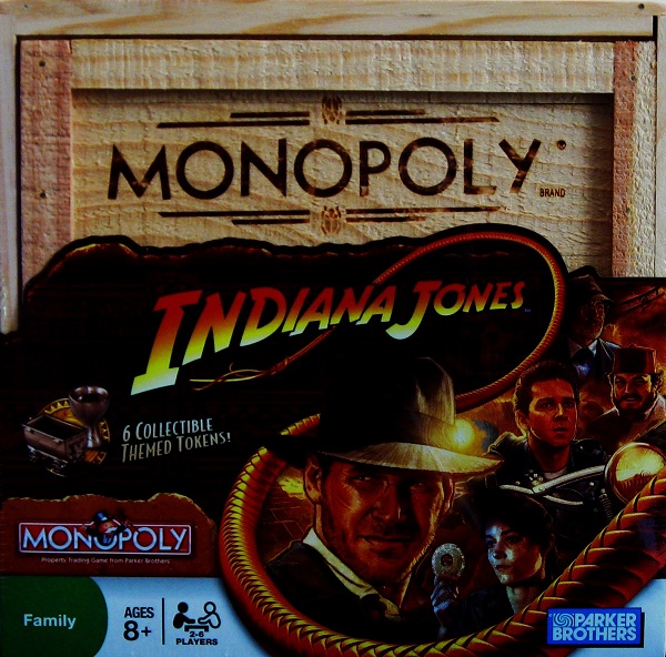 Monopoly Indiana Jones Board Game Wooden Box Edition