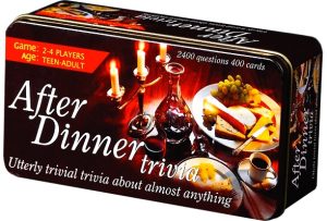 After Dinner Trivia Cards in Tin Box - New