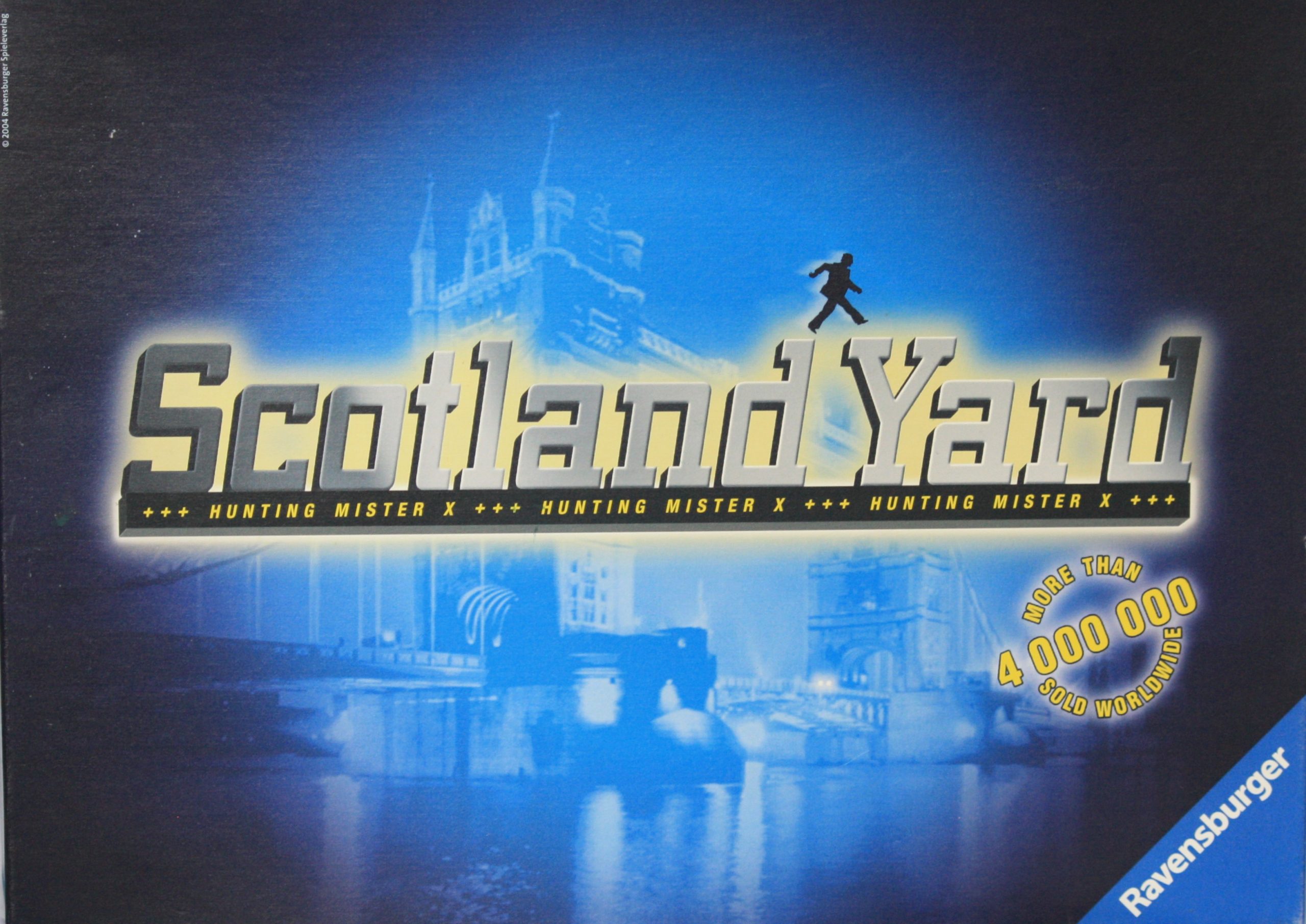 Scotland Yard Hunting Mister X Board Game - Used