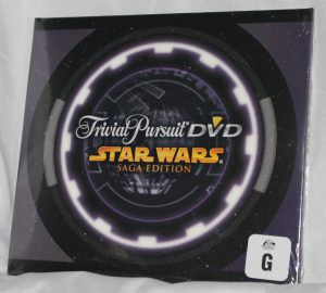PARTS ONLY -Trivial Pursuit Star Wars Saga Edition Board Game - 2 DVD's