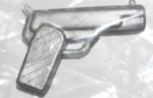 PARTS ONLY - Cluedo (or Mystery At Tudor Close) Board Game 1965 Version - (1) Revolver Weapon Token (Plastic) Only