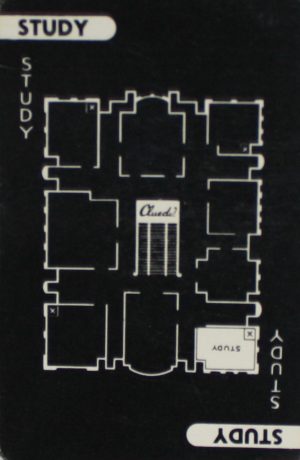 PARTS ONLY Cluedo (or Mystery At Tudor Close) Board Game 1965 Version - 9 Room Cards Only