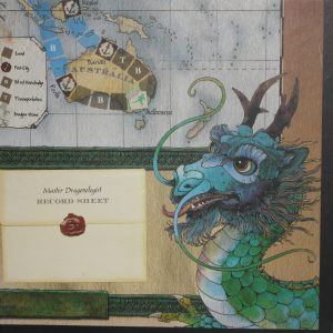 PARTS ONLY -Dragonology Board Game - Game Board