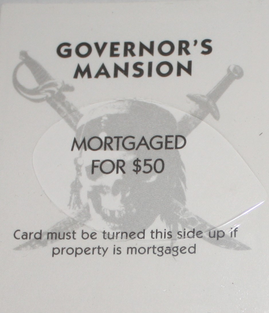 PARTS ONLY - Monopoly Pirates Of The Caribbean Trilogy Edition Board Game - (1) Pack Custom Title Deed Cards Only