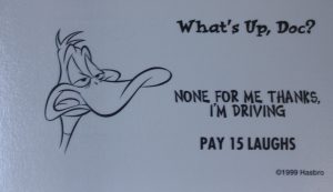 PARTS ONLY - Monopoly Looney Tunes - #4 What's Up Doc Card Only