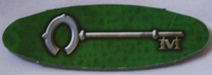PARTS ONLY -The 39 Clues Board Game - Green Key Token