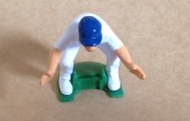 PARTS ONLY - Test Match Board Game - (1) Crouching Fielder Only
