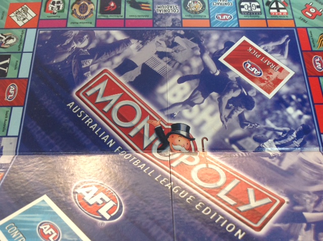 PARTS ONLY- Monopoly Australian Football League Board Game - Gameboard Only