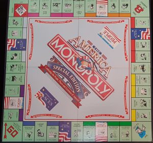 PARTS ONLY -The America Monopoly Special Edition Board Game- Game Board