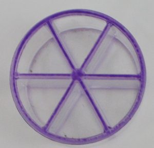 PARTS ONLY-Trivial Pursuit DVD Popular Culture Edition Board Game - Purple/Clear Scoring Token
