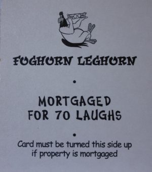 PARTS ONLY - Monopoly Looney Tunes - " Tweety's S.O.S. - Foghorn Leghorn" Title Card Only