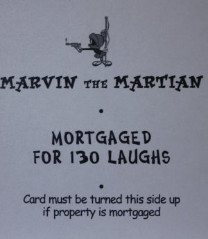 PARTS ONLY - Monopoly Looney Tunes - "Duck Dodgers - Marvin The Martian" Title Card Only