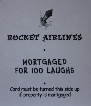 PARTS ONLY - Monopoly Looney Tunes - "Rocket Airlines" Title Card Only