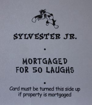 PARTS ONLY - Monopoly Looney Tunes - " Pop 'Im Pop - Sylvester Jr" Title Card Only