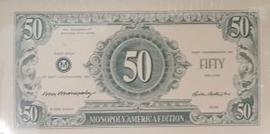PARTS ONLY -The America Monopoly Special Edition Board Game - Pack Custom Monopoly Money