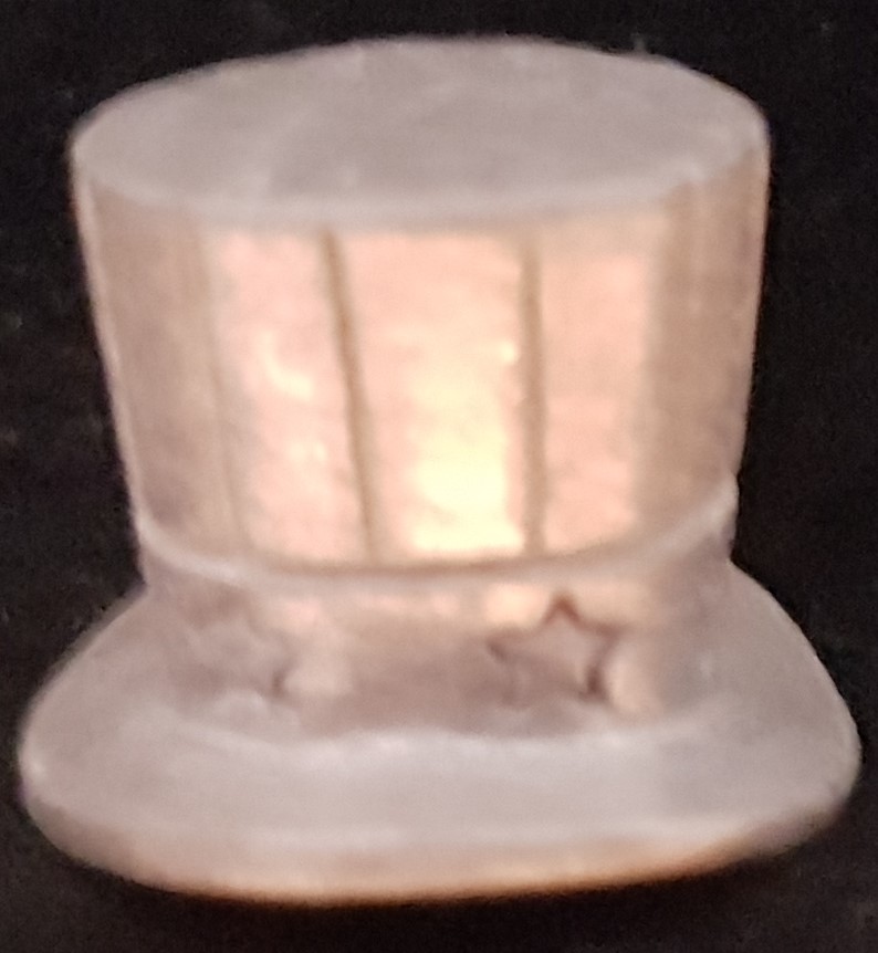 PARTS ONLY -The America Monopoly Special Edition Board Game - Uncle Sam's Hat Pewter Token Only