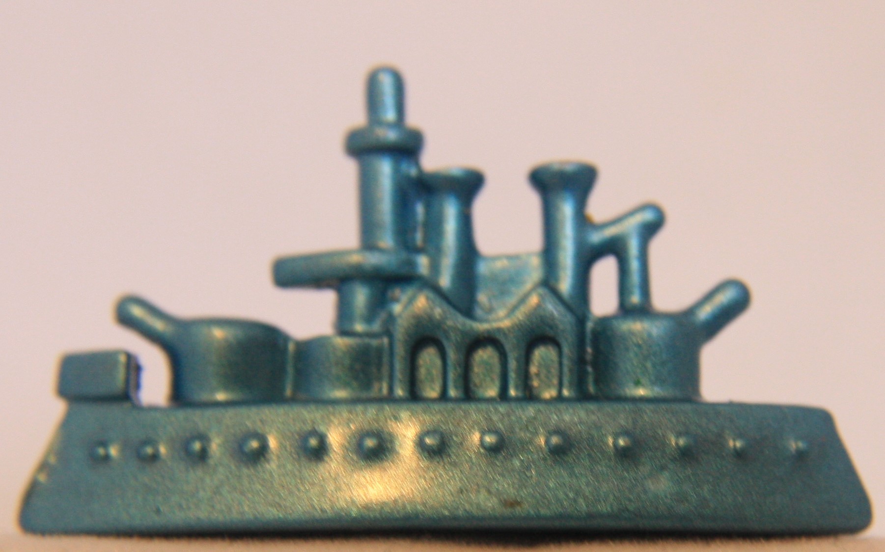 PARTS ONLY -Metal Token Blue Ship