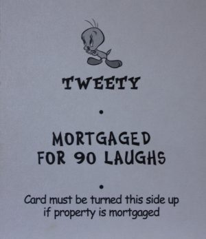 PARTS ONLY - Monopoly Looney Tunes - " Tweety's S.O.S. - Tweety" Title Card Only
