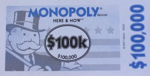 PARTS ONLY -Monopoly The Australian Here and Now Edition Board Game - 10 x $100k Specialty Money (New)