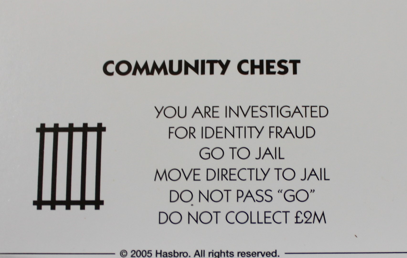 PARTS ONLY - Monopoly The Australian Here and Now Edition Board Game - #9 Community Chest Card Only