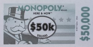 PARTS ONLY - Monopoly The Australian Here and Now Edition Board Game - 10 x $50k Specialty Money (New)