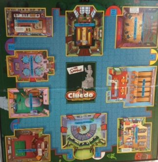 PARTS ONLY - Cluedo The Simpsons Board Game - (1) Game Board Only