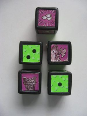 PARTS ONLY - Goosebumps "A Night in Terror Tower" Board Game - (5) Specialty Dice Only