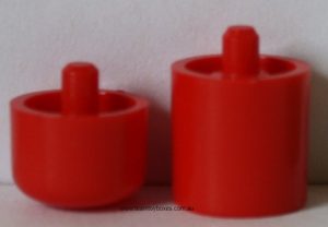 PARTS ONLY - Flutter Stock Exchange Board Game - Set of 2 Red Share Pegs Only