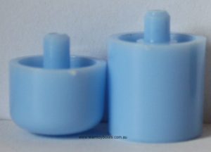 PARTS ONLY - Flutter Stock Exchange Board Game - Set of 2 Blue Share Pegs Only
