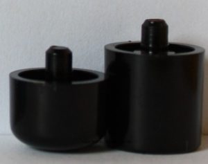PARTS ONLY - Flutter Stock Exchange Board Game - Set of 2 Black Share Pegs Only
