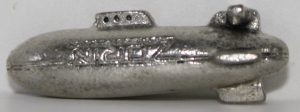 PARTS ONLY -Monopoly Ultimate James Bond Board Game - Zorin’s Airship Pewter Token (New)