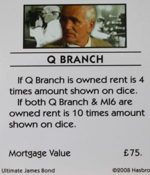 PARTS ONLY -Monopoly Ultimate James Bond Board Game - 28 Title Deed Cards & 51 Title Deed Removeable Labels