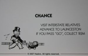 PARTS ONLY - Monopoly The Australian Here and Now Edition Board Game - #11 Chance Card Only