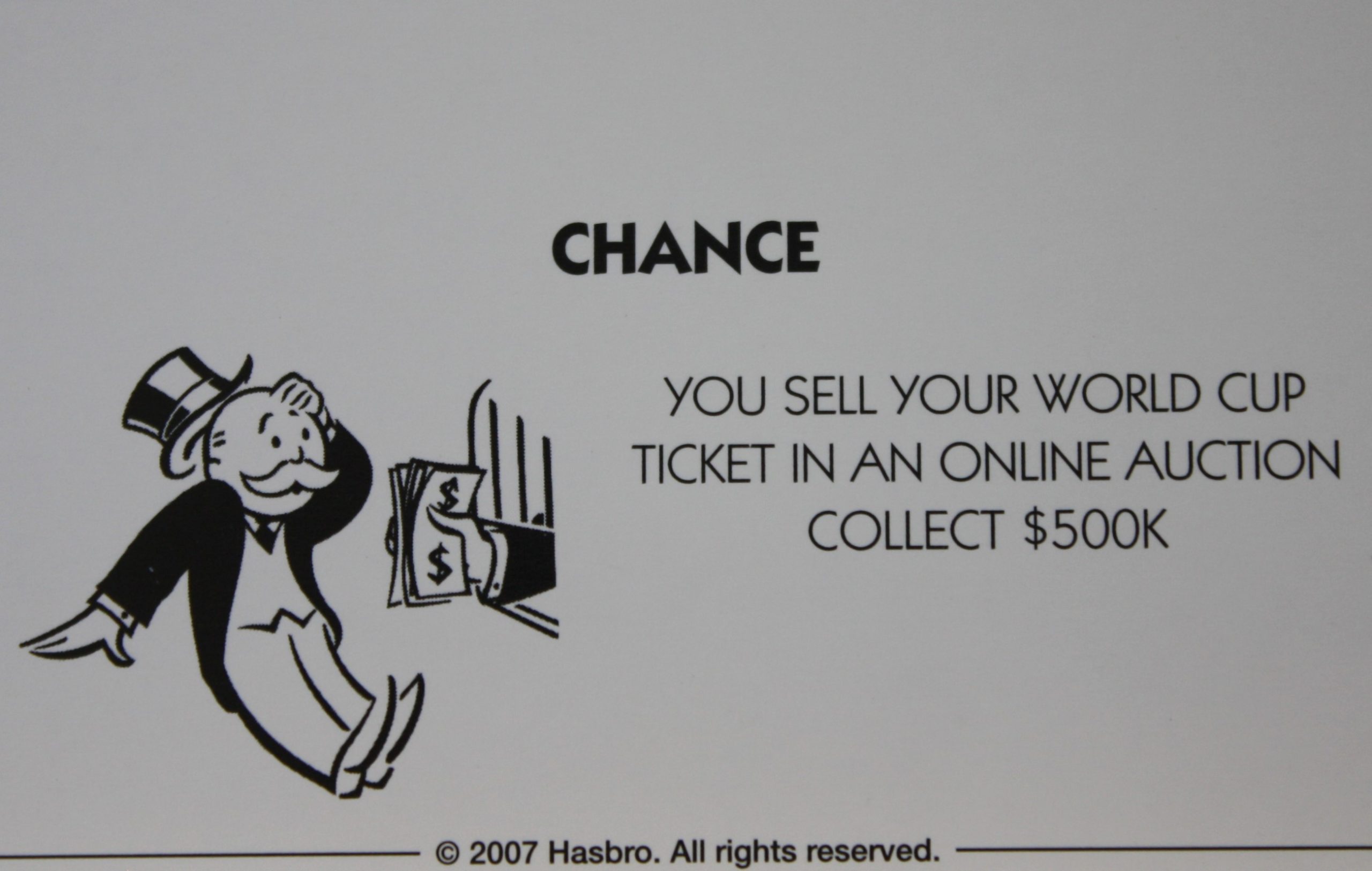 PARTS ONLY - Monopoly The Australian Here and Now Edition Board Game - #12 Chance Card Only