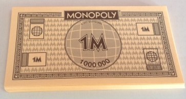 PARTS ONLY - Monopoly Board Game "City Edition" - 10 x $1M Money